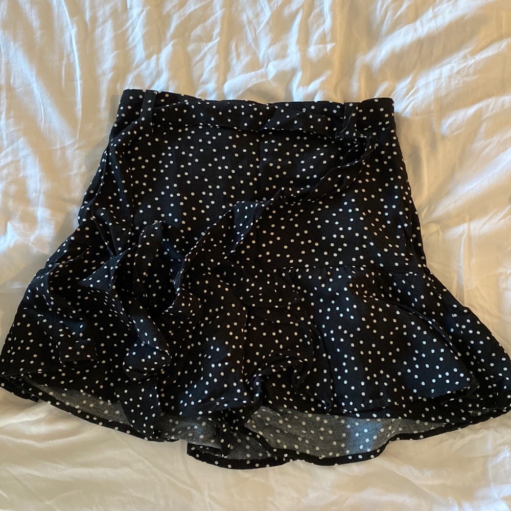 Zara polka dot skort with tie